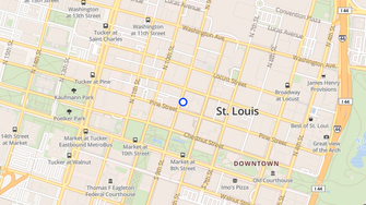 Map for Paul Brown Loft Apartments - Saint Louis, MO