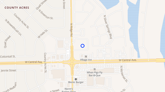 Map for Cimarron Apartments - Wichita, KS