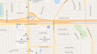 Map for Lake Underhill Garden Apt - Orlando, FL
