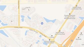 Map for Cedar Cove Apartments - Orlando, FL