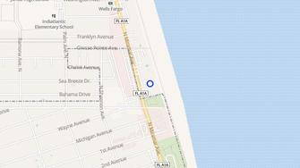 Map for Oceanside Motel & Apartments - Indialantic, FL