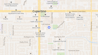 Map for Cupertino Park Center - Cupertino, CA