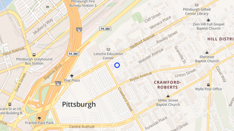 Map for K Leroy Irvis Towers - Pittsburgh, PA