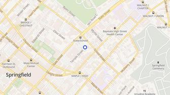 Map for Chateau Apartments - Springfield, MA