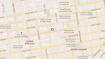 Map for 860 Bush Street Apartments - San Francisco, CA
