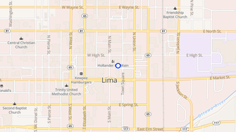 Map for Town Square Apartments - Lima, OH