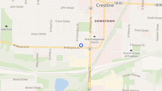 Map for Crestline Manor Apartments - Crestline, OH