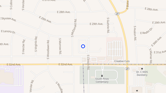 Map for Amberwood Club Apartments - Spokane Valley, WA