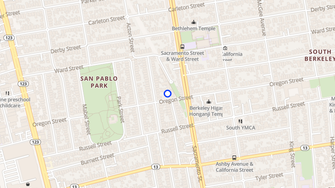 Map for Oregon Park Apartments - Berkeley, CA