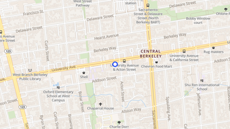 Map for Berkeley Apartments - Acton Courtyard - Berkeley, CA
