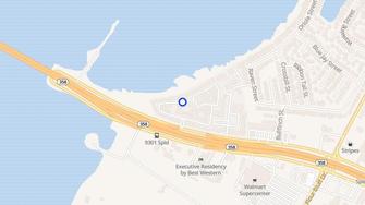 Map for Wharf Apartments - Corpus Christi, TX