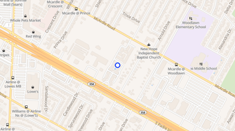 Map for Towne Oak Apartments - Corpus Christi, TX