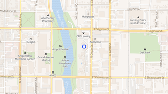 Map for Riverfront Apartments - Lansing, MI
