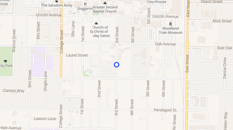 Map for Crosswood Apartments - Woodland, CA