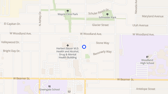 Map for Cottonwood Meadows Apartments - Woodland, CA