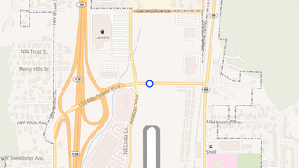 Map for Oakridge Apartments - Roseburg, OR