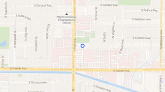 Map for Las Flores Apartments - Fresno, CA