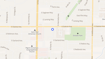 Map for Sierra View Apartments - Fresno, CA