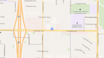 Map for Ashwood Gardens - Fresno, CA