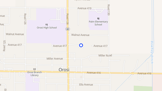 Map for Alta Vista Apartments - Orosi, CA