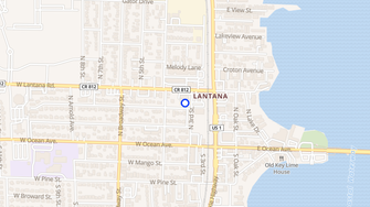 Map for Lantana Apartments - Lantana, FL