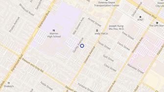 Map for North Winds Apartments - Downey, CA