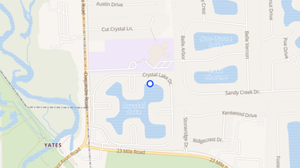 Map for Crystal Lake Apartments - Shelby Township, MI
