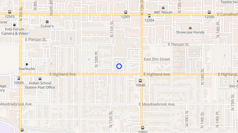 Map for Highland Terrace - Phoenix, AZ
