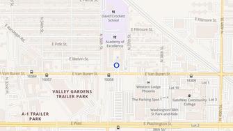 Map for Escala Central City - Phoenix, AZ