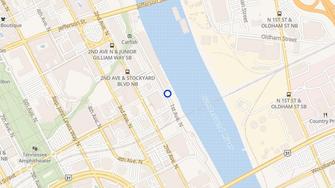 Map for Riverfront Apartments - Nashville, TN