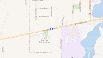 Map for Oak Tree Village Apartments - Paw Paw, MI