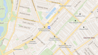 Map for Symphony Plaza East - Boston, MA