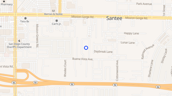 Map for Laurel Park Apartments - Santee, CA