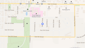 Map for Southwest Apartments - Pratt, KS