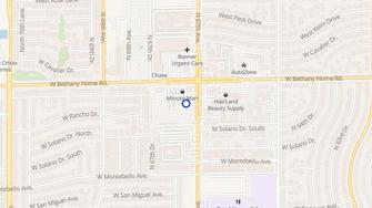 Map for Bethany Park Apartments - Glendale, AZ