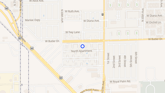 Map for Monte Vista Apartments - Glendale, AZ