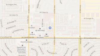 Map for Camelback Villas - Glendale, AZ