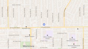 Map for Brookdale Monrovia  - Monrovia, CA