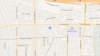 Map for Monrovia Villas - Monrovia, CA