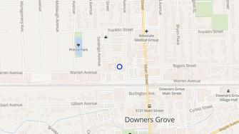 Map for Oak Tree Towers - Downers Grove, IL