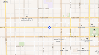 Map for Flower Apartment Rentals - Marshalltown, IA