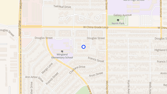 Map for North Park Apartments - Bakersfield, CA