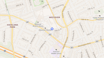 Map for Westover Apartments - Arlington, VA