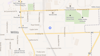 Map for Oak Creek Apartments - Willits, CA