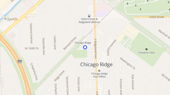 Map for Ridgeland Court Apartments - Chicago Ridge, IL
