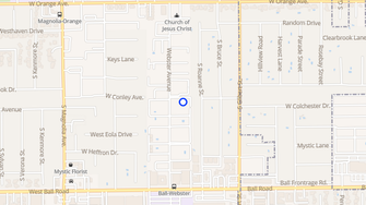 Map for Hacienda Real Apartments - Anaheim, CA