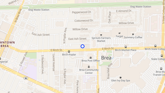Map for Civic Center Apartments - Brea, CA