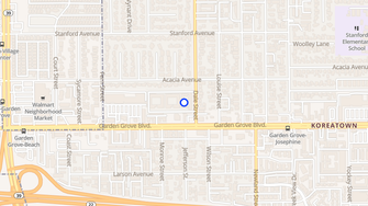 Map for Montejo Apartments - Garden Grove, CA