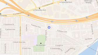 Map for Park Meadows Apartments - Anaheim, CA