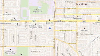 Map for Villa Esplanade Apartments - Orange, CA